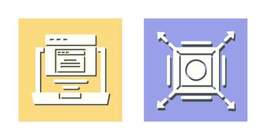 Pop Up and Maximize Icon vector