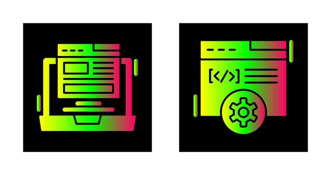 Layout and Development Icon vector