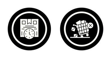 Time is Money and Offer End Icon vector