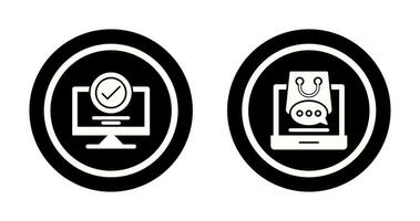 Confirmation and Shopping  Icon vector