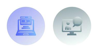 Webinar and Conversation Icon vector