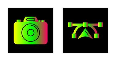 Camera and Vectors Icon