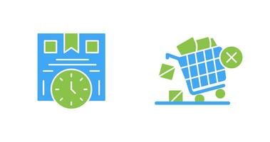 Time is Money and Offer End Icon vector