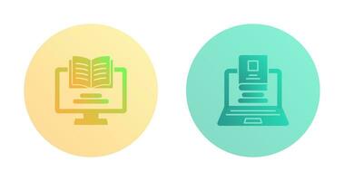 Monitor and Laptop Icon vector