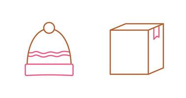 Hat and Box Icon vector