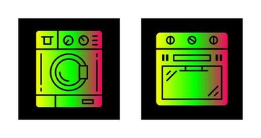 Washing Machine and Stove Icon vector