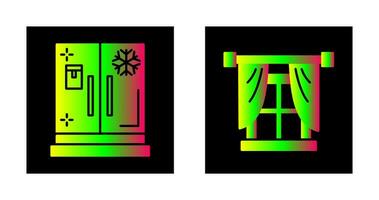 Window and Fridge Icon vector