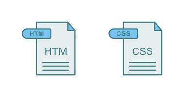 htm y css icono vector