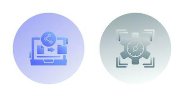 File Share and SEO Performance Icon vector