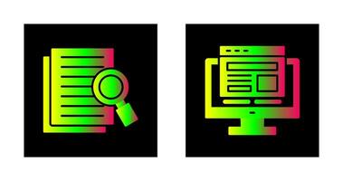Details Looking and Adaptive Icon vector