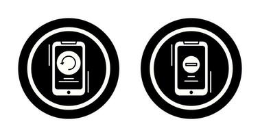 Restart and Remove Icon vector