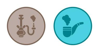 Hookah and Smoke Pipe Icon vector