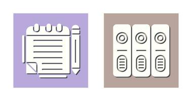Notepad and Document Icon vector