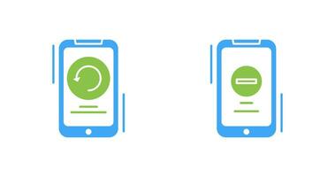 Restart and Remove Icon vector