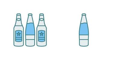 cerveza botellas y alcohol icono vector