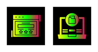 Rating and Data Storage Icon vector