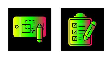 Pathfinder and Checklist Icon vector