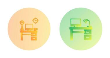 Work Table and Workplace Icon vector