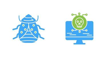 Bug and Virus Icon vector