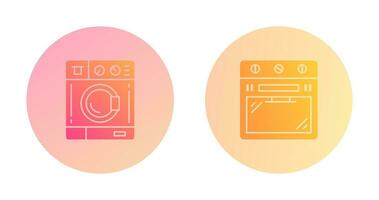 Washing Machine and Stove Icon vector