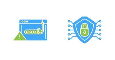 suplantación de identidad contraseña y seguridad icono vector