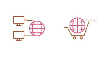 Internet Connectivity and Global Icon vector