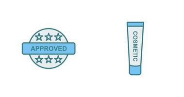 Approved and Creem Icon vector