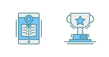 Library and Prize Icon vector