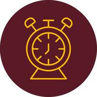 Desk Clock Vector Icon