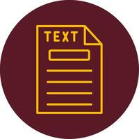 Text Vector Icon