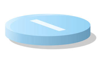 Bar chart circle 3d, Infographics elements diagram with 1 steps. png