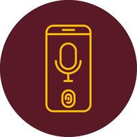 Voice Recognition Vector Icon