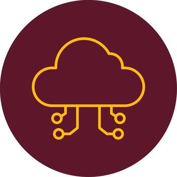 Cloud Computing Vector Icon