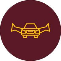 Flying Car Vector Icon