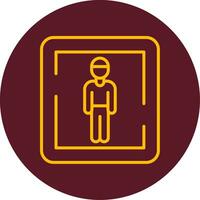 Male Toilet Sign Vector Icon