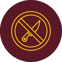 No Knife Vector Icon