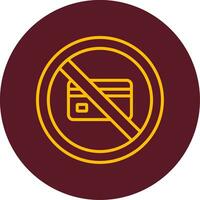 No Credit Card Vector Icon