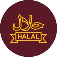 icono de vector halal