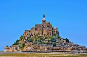 mont saint michel, normandy, france photo