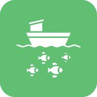 Fishing Boat Vector Icon