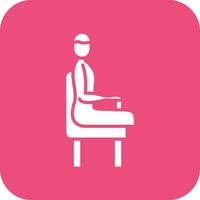 Sitting Position Vector Icon