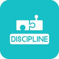disciplina vector icono