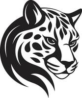 Onyx Whispers Ocelot Icon in Vector Epic Elegance Black Ocelot Emblem