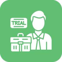 Job Trial Vector Icon