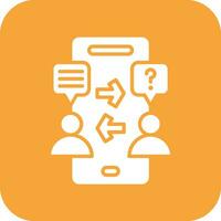 Phone Interview Vector Icon