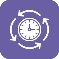 Round The Clock Vector Icon