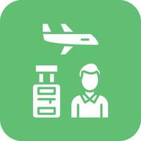 Traveler Male Vector Icon