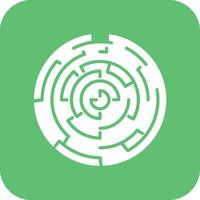 Hedge Maze Vector Icon