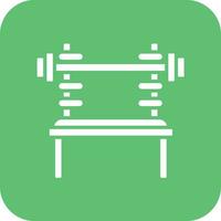 Adjustable Bench Vector Icon