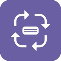 Clockwise Flow Chart Vector Icon